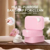 LAIKOU Sakura Facial  Body Whitening Soap Reduces Acne Dark Spot Deep Cleaning Cutin Brightening Skin 90g 2