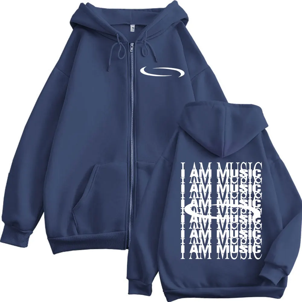 Playboi Carti I Am Music Logo Zipper Hoodie Opium Ken Carson