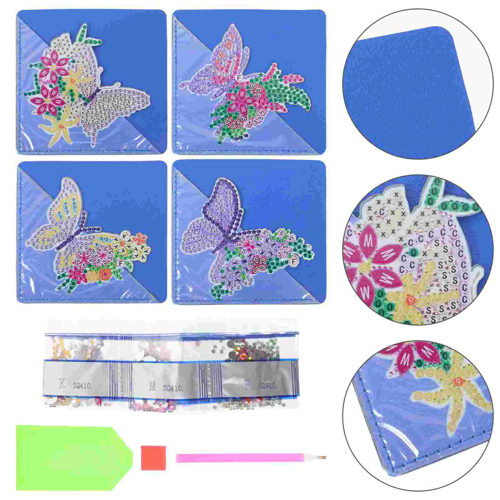 

Decor Book Corner Marker Decorative Bookmark Triangle Rhinestone Bookmarks Diamond Child Painting