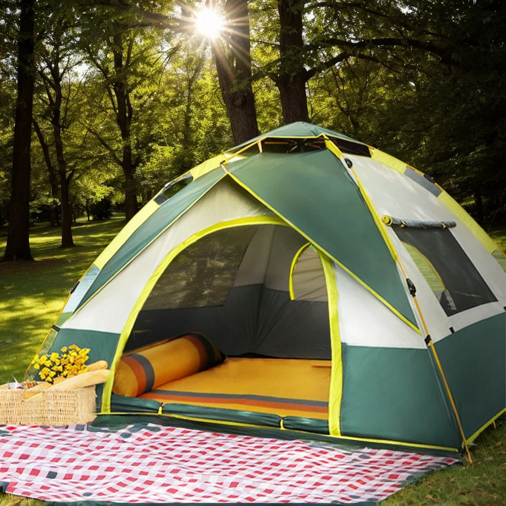 3-4 People Folding Tents, Automatically Opening Camping Tents, Portable Travel Suitable For Camping And Hiking