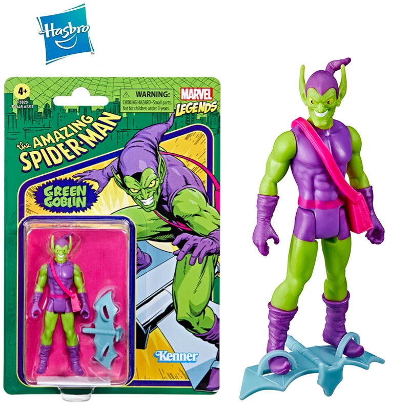 

New Marvel Avengers Hasbro Retro Collection Green Goblin 3.75 Inch Action Toy Accessories Model Toy