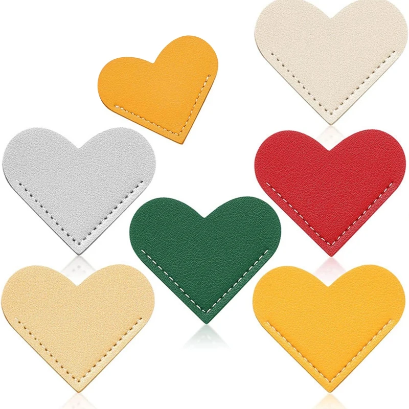 Pocket Heart-shaped Leather Page Divider Gifts Stationery for Students