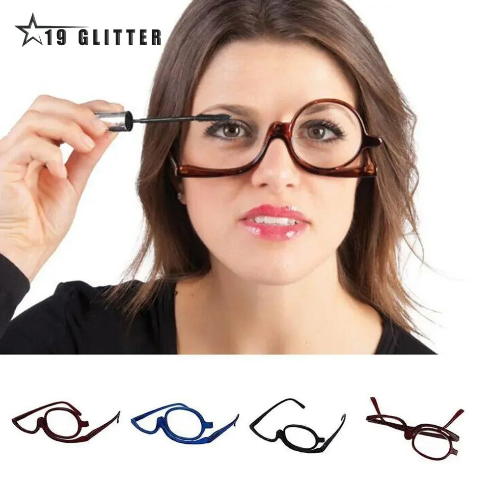 

Magnifying Glasses Rotating Makeup Reading Glasses Folding Eyeglasses Cosmetic General +1.0 +1.5 +2.0+2.5+3.0+3.5+4.0