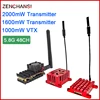 Long distance 5.8Ghz 1.2W 1.6W 2W FPV Wireless Transmitter 48CH With heat sink and fan Video AV Audio Sender for RC Plane 1