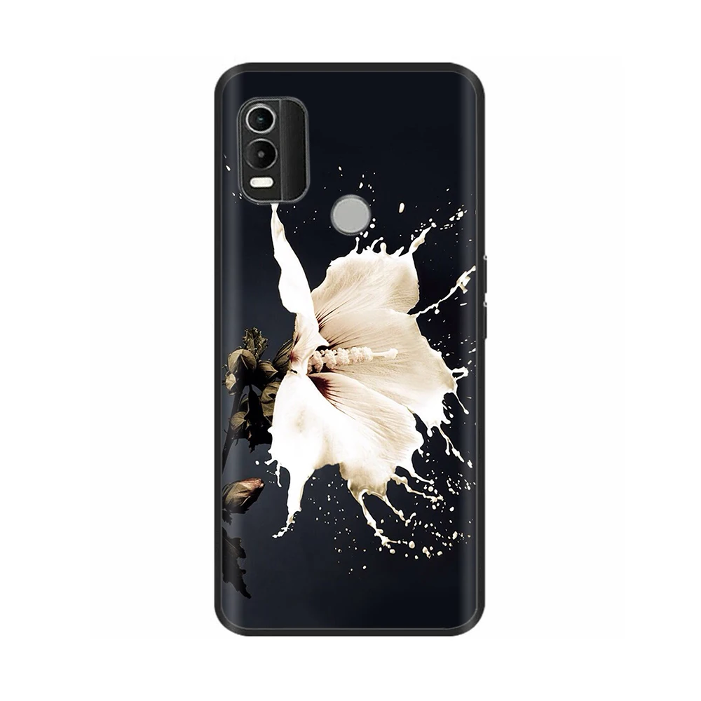 Luxury Painted Black Silicone Soft Phone Case - Stylish Protective Back Cover