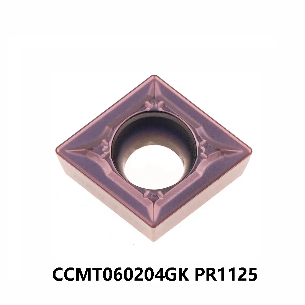 

CCMT060204GK PR1125 CCMT 2151 GK PR1125 Megacoat нано PVD покрытие твердосплавные вставки инструменты металлический токарный станок расточной бар CNC машина 060204