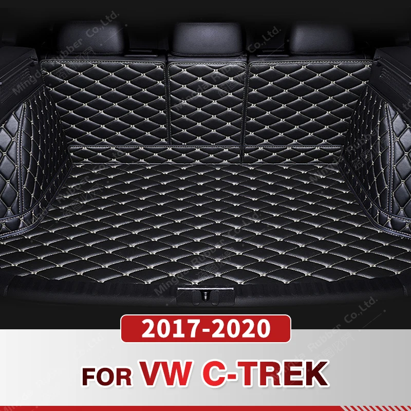 

Автомобильный коврик для багажника с полным покрытием для VOLKSWAGEN VW C-TREK 2017-2020 19 18, автомобильная Накладка для багажника, защитные аксессуары для интерьера
