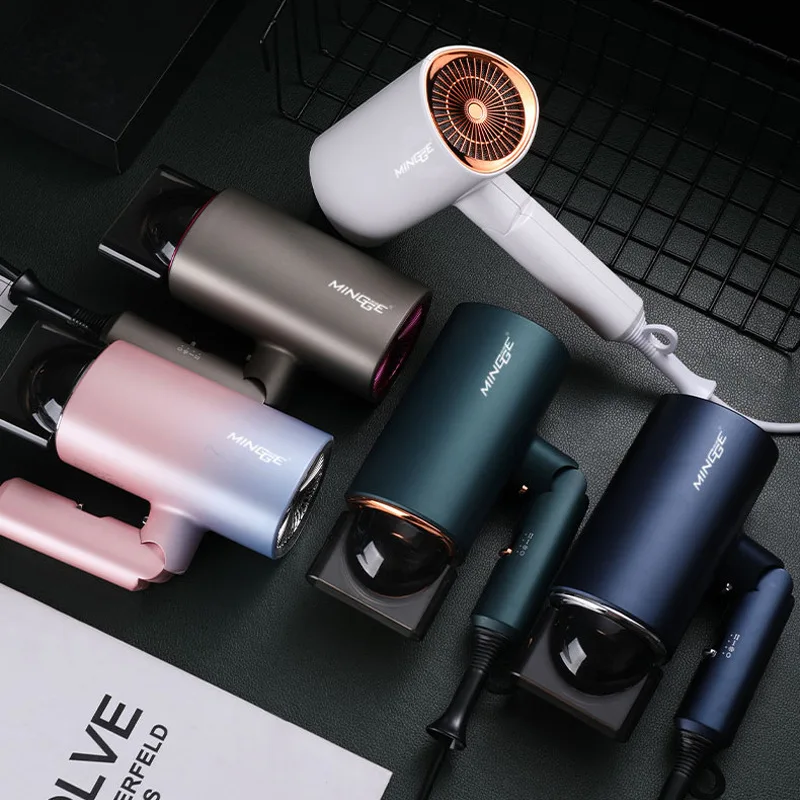 Hot Selling Foldable Hair Dryer 1800W Powerful Quick Dry Constant Temperature Negative Ion 220V Or 110V Hair Dryer 6