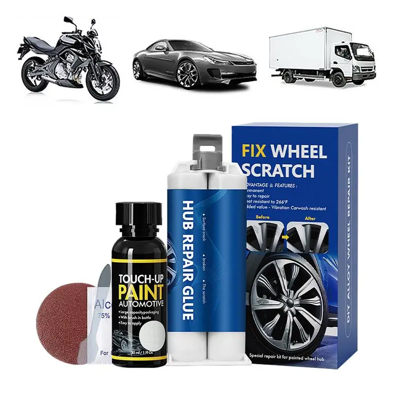 

Car Wheel Scratch Repair Scratch Fix For Car Wheels Wheel Repair Tool Set Quick And Easy Vehicle Scratch Fix For Silver Aluminum