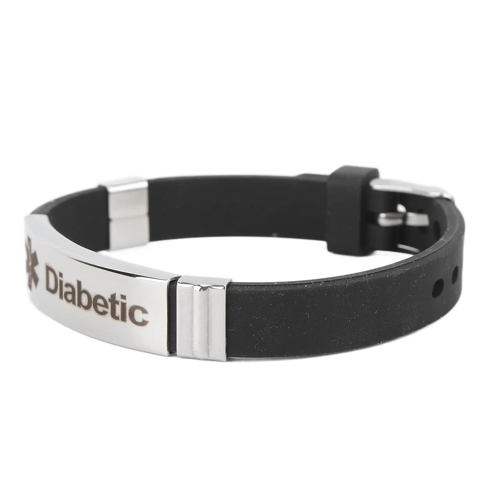 Diabetic Bracelet Diabetes Bracelet Silicone for Patients for Emergency