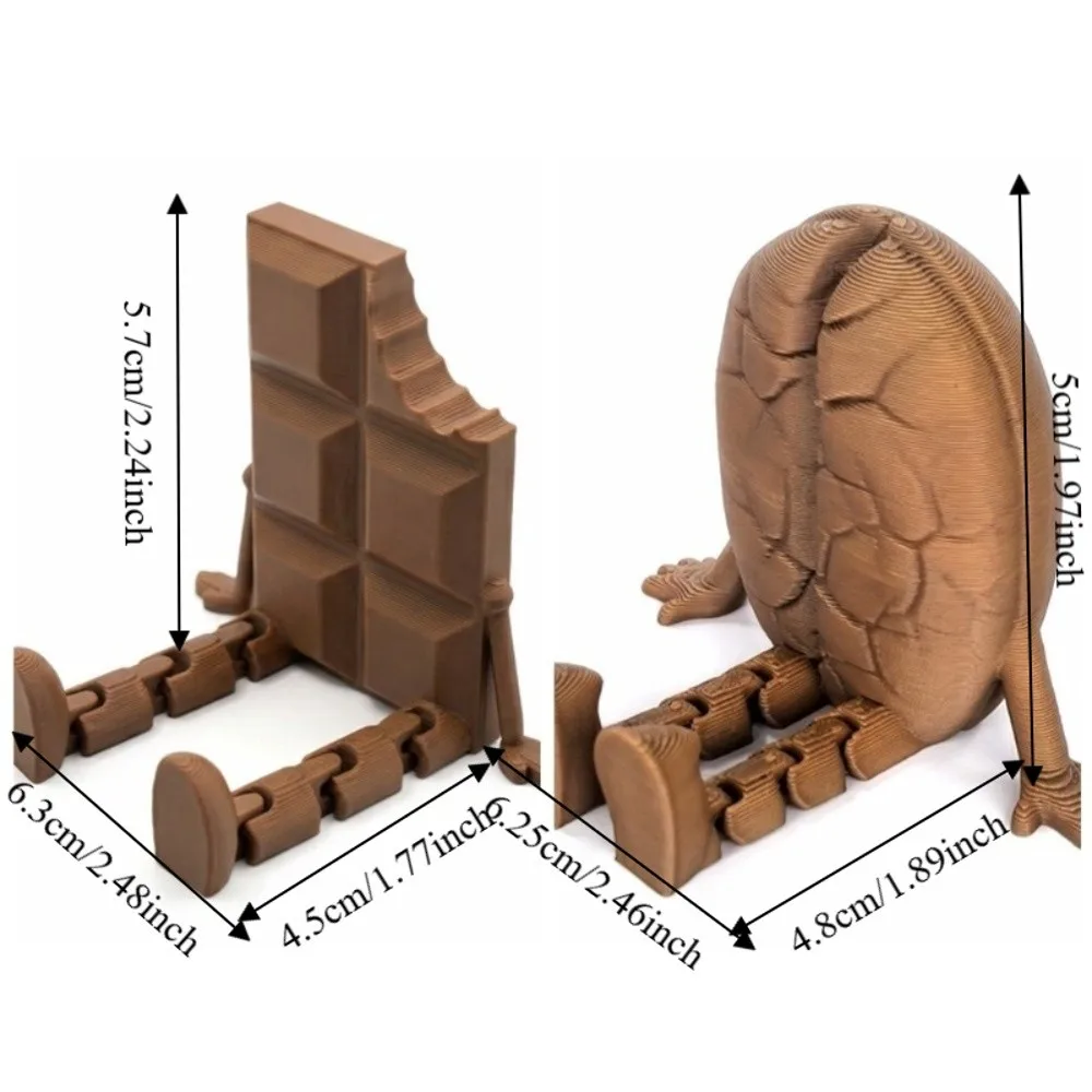 3D 인쇄 커피 콩 장식품 다기능 재미있는 초콜릿 장식 모델 조각품 가정용 장식품