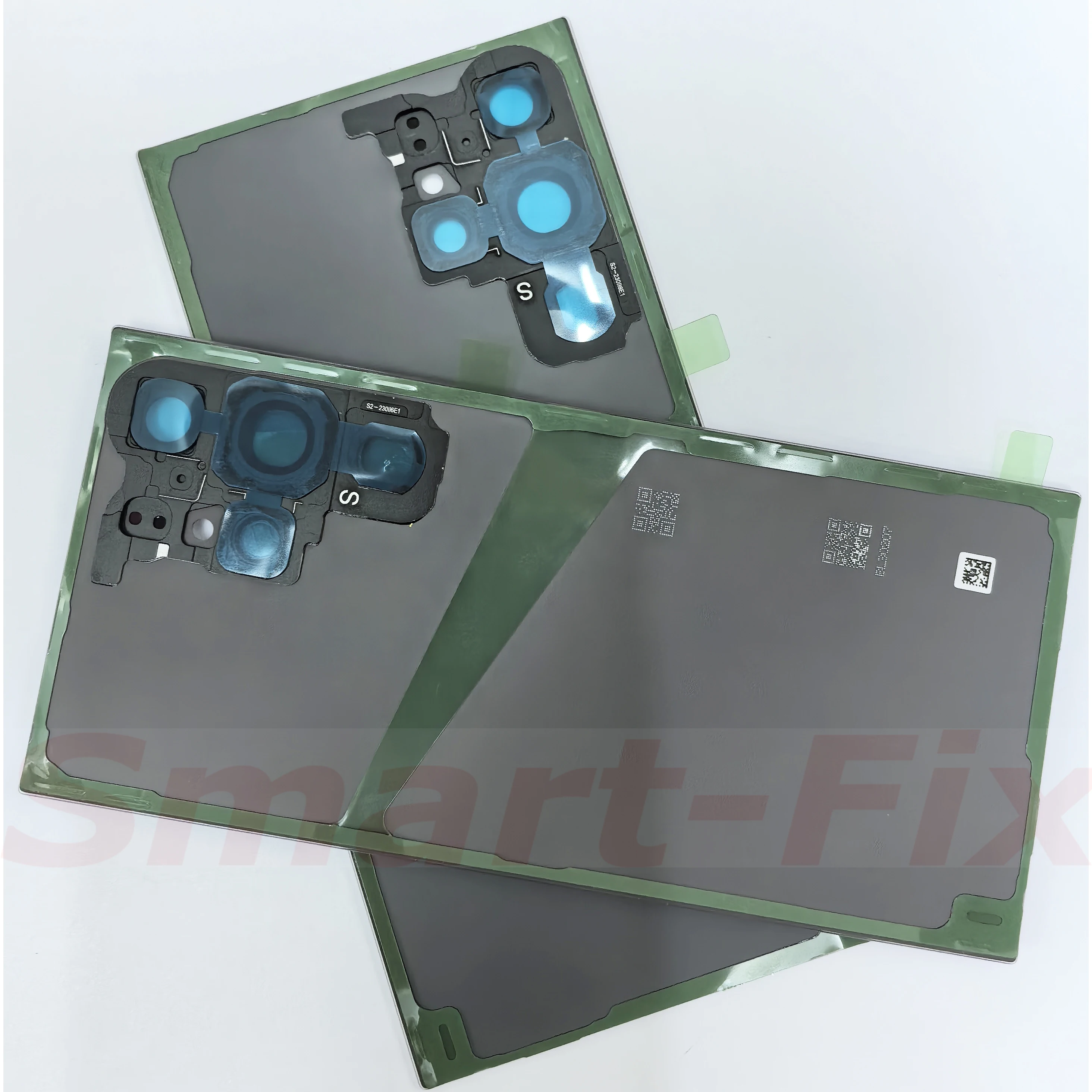 OEM 유리 후면 배터리 커버 케이스 SAM-S23Ultra S23U SM-S918B/DS SM-S918U 후면 도어 하우징 케이스 수리 교체 부품