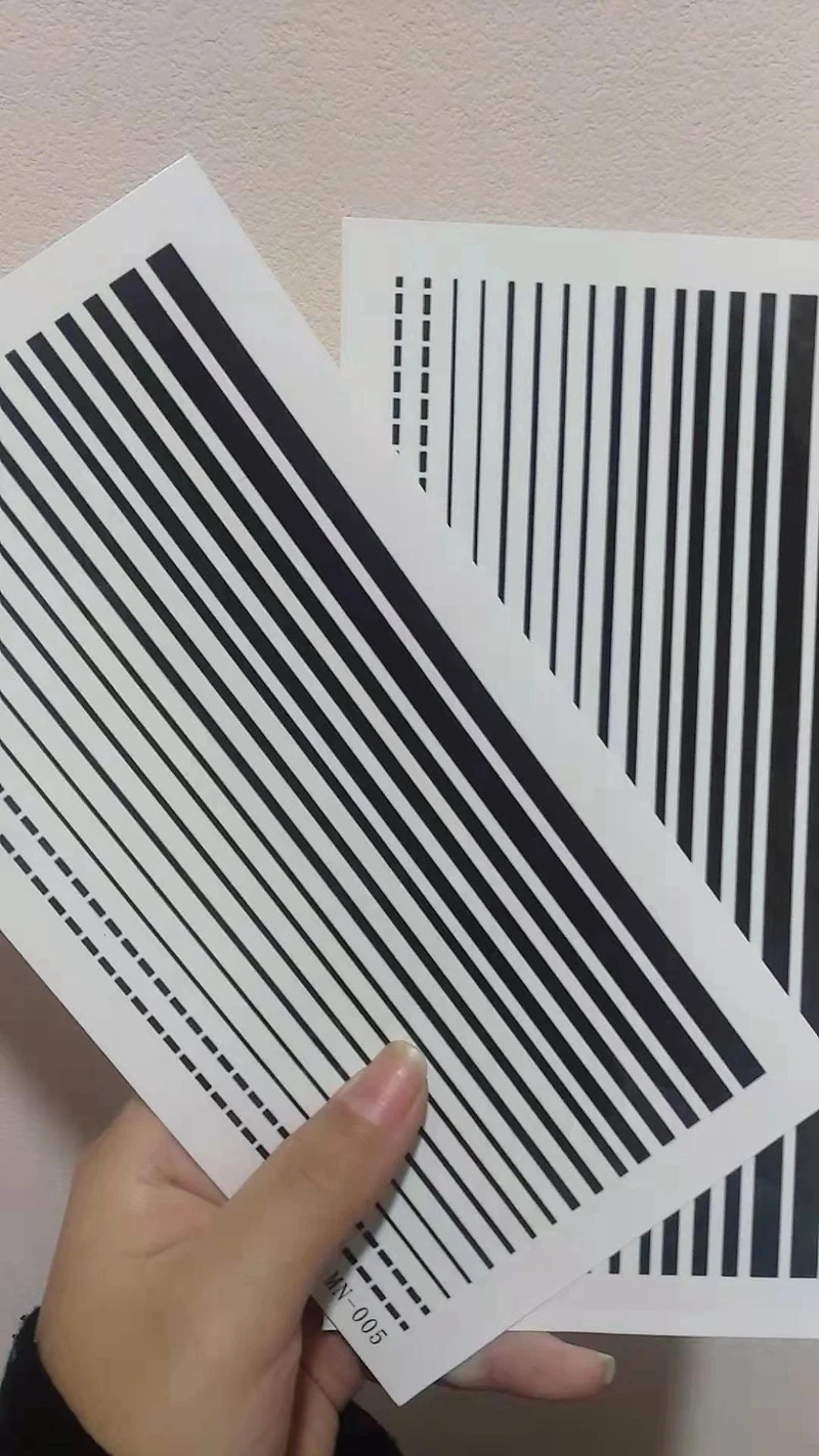 Temporary Tattoos Tattoo Stickers Linear Ray Simple Fashion Black Line Waterproof For Men Women