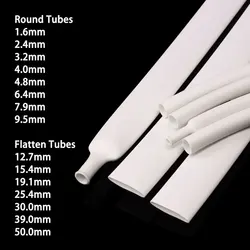 Dual Wall Adhesive Lined Clear/White Shrinkable Tube - Insulated Polyolefin Wire Wrap Sleeving (1.6mm to 39mm) - 19.1mm (White)