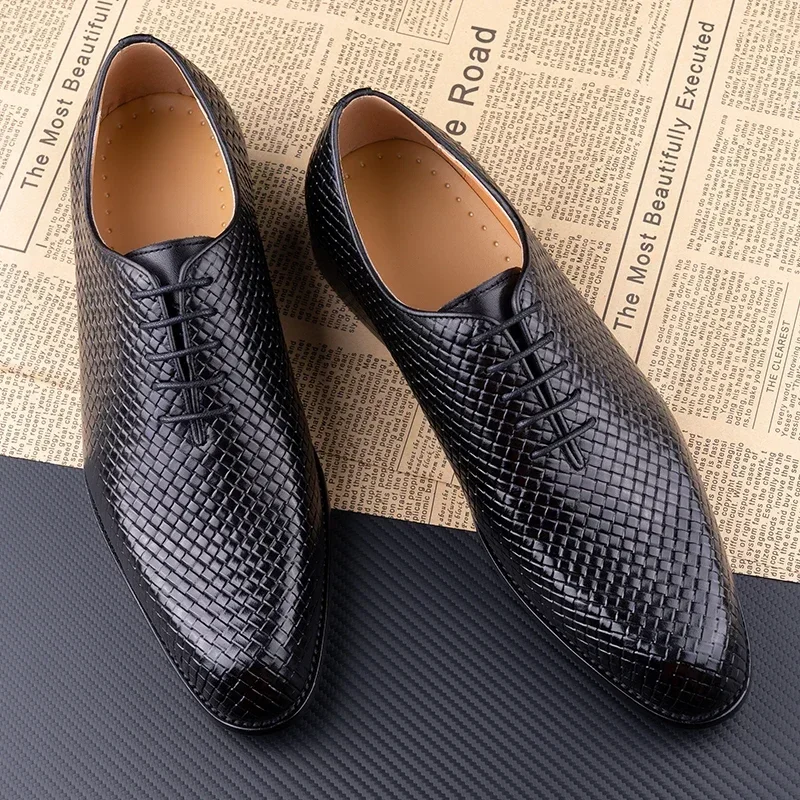 Men Oxford Luxury Grid pattern 5