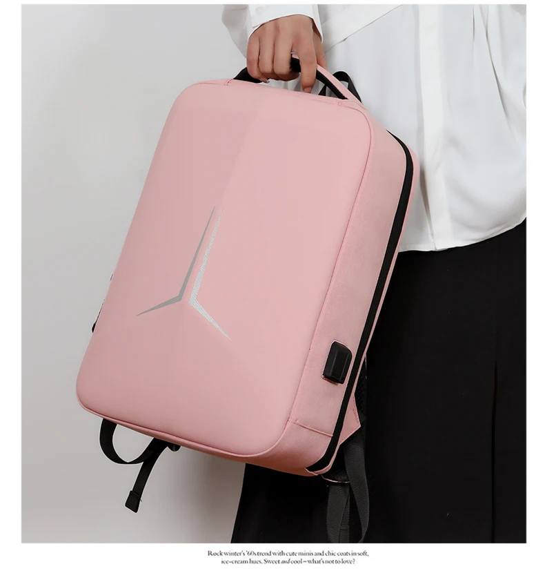 Mens LBackpack Waterproof Anti theft with USB Port Stylish Design Large Capacity Comfortable Straps Ideal for Work and Travel