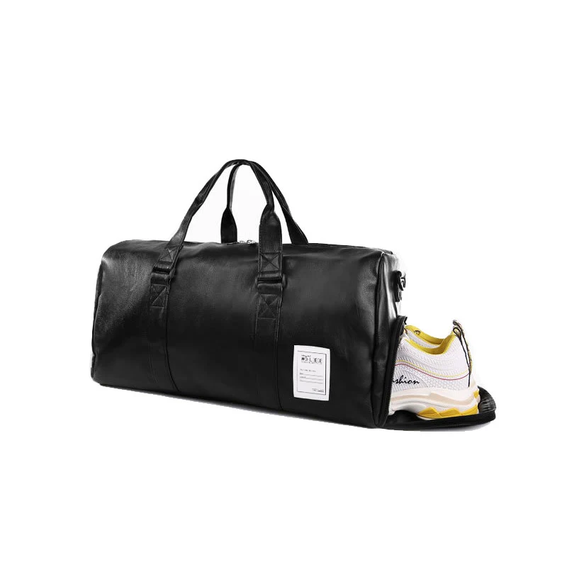 Men Weekend Outdoor Travel Bag Leather Waterproof Women Duffel Bag Large Capacity Couple Models Fitness Handbag