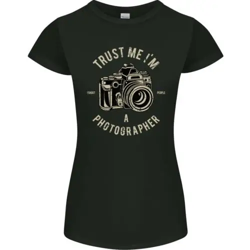 

Женская футболка с коротким вырезом Trust Me Im a фотограф