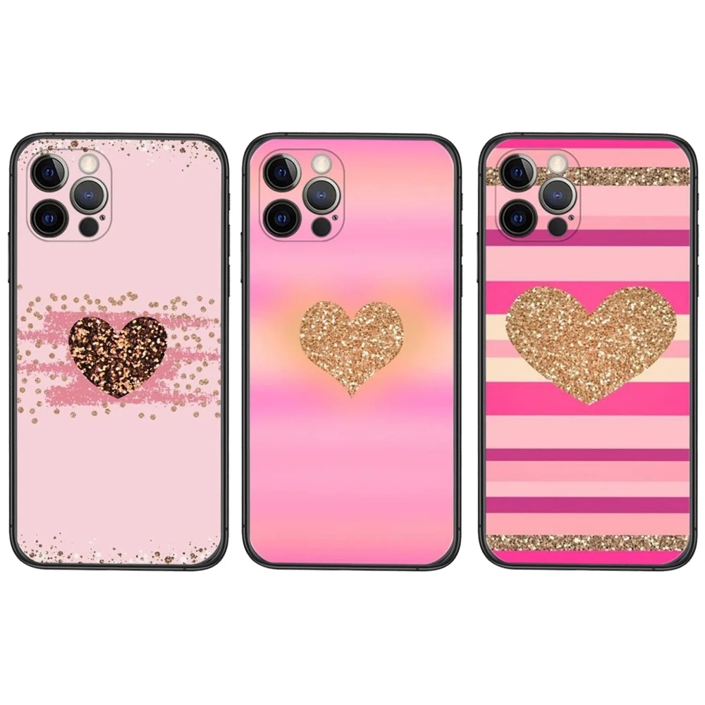 Gold Rose Love Heart Best Price Soft Mobile Phone Case Capa For Samsung Galaxy S20 Fe S30 Ultra S21 S10 S9 Plus Lite |