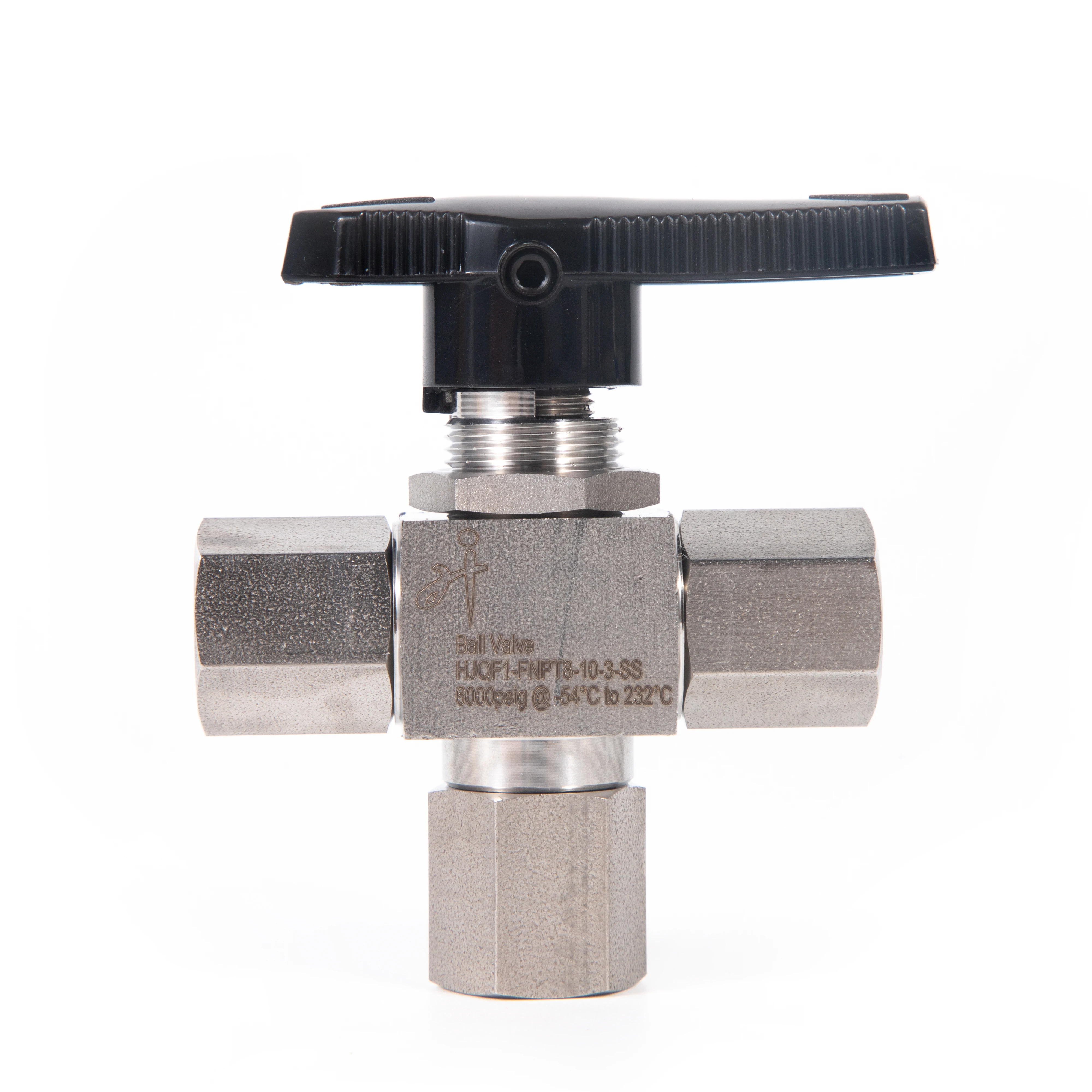 High Pressure Three Way Ball Valve Forged Cold Drawn Bar Stainless Steel Ball Valve