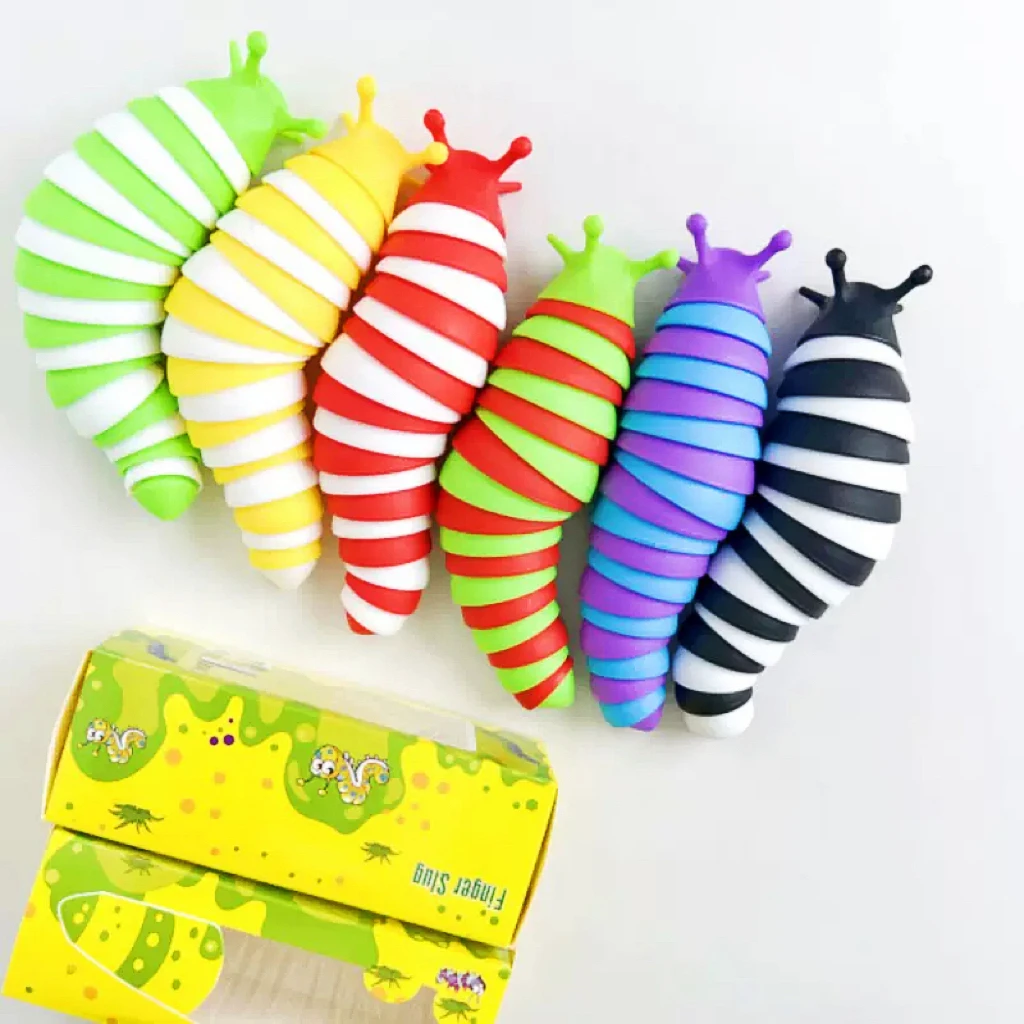 Children's Toys Decompressing Slugs Exotic Flowers Caterpillars Reducing Pressure Nasal Slugs Puzzle Venting Snails