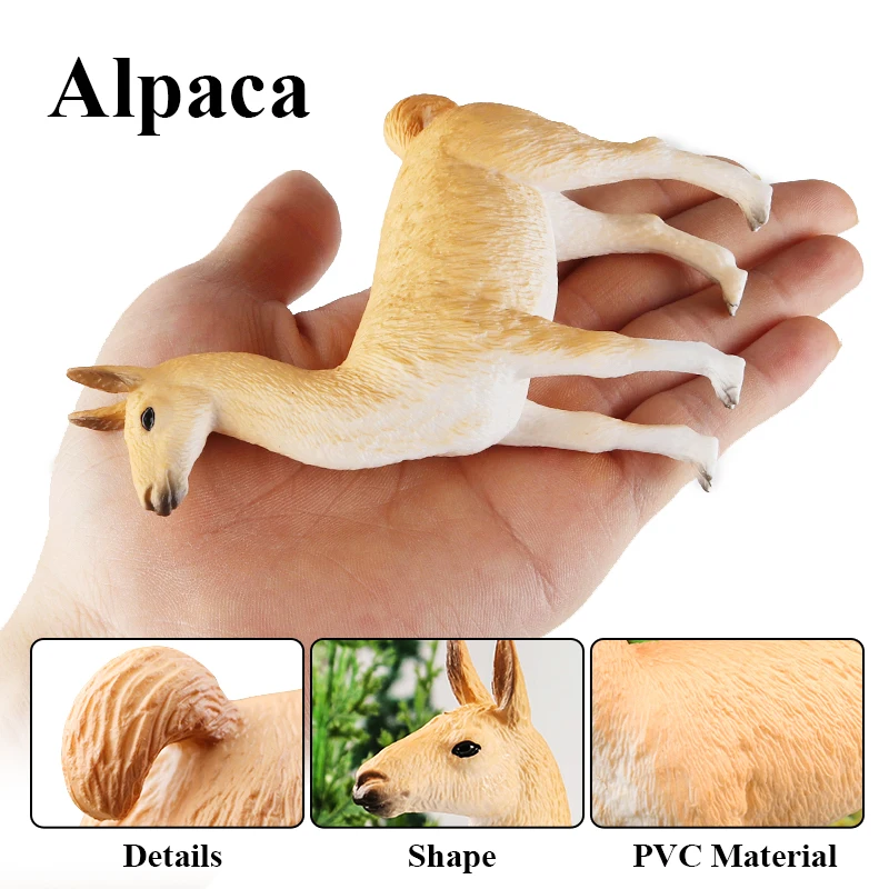 Oenux Wild Animals Antelope Alpaca Lamb Sheep Goat Model Action