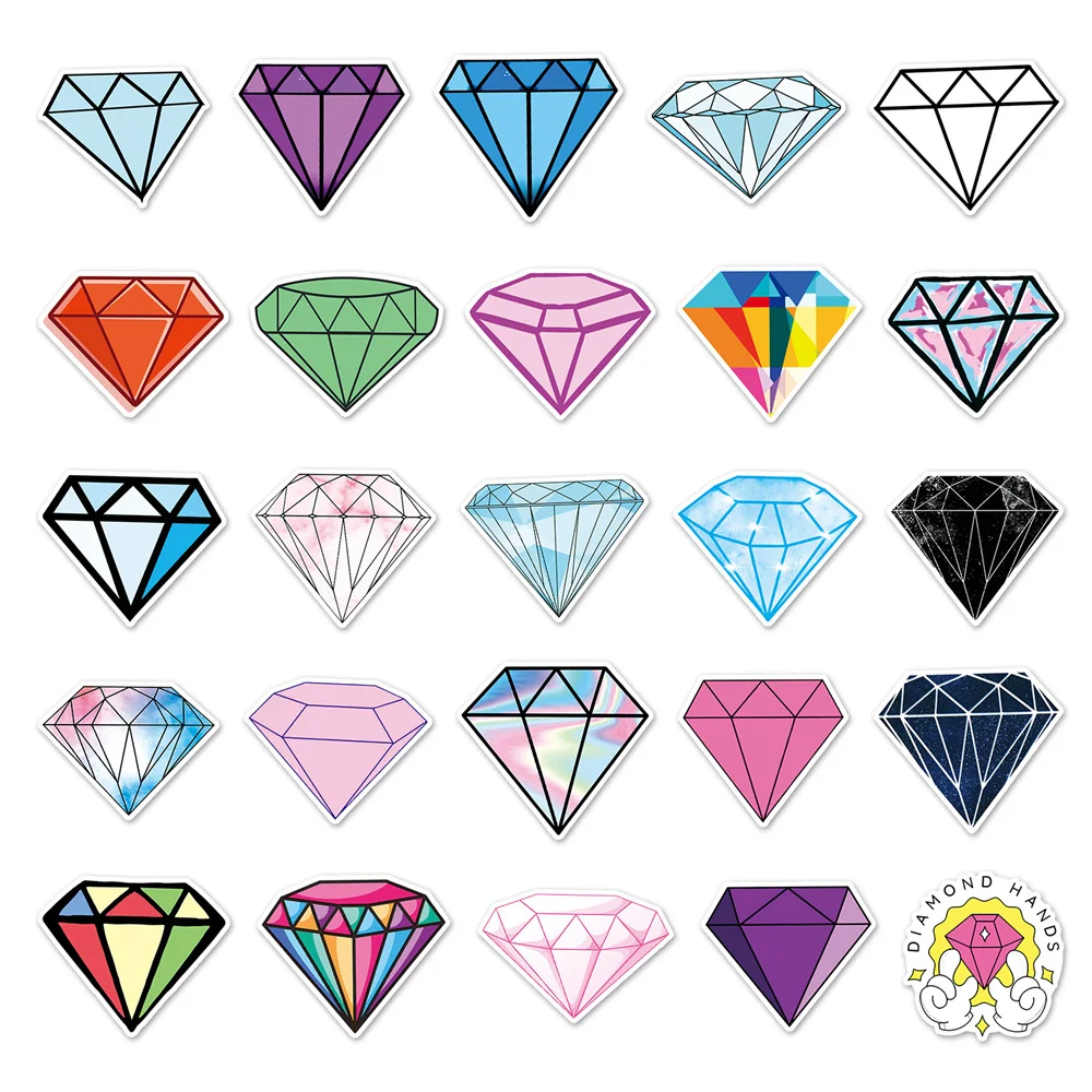 Cute Laptop Stickers [18Pcs] Diamond Stickers for Snowboard Car Luggage  Skateboard Motorcycle Phone Decal Sticker