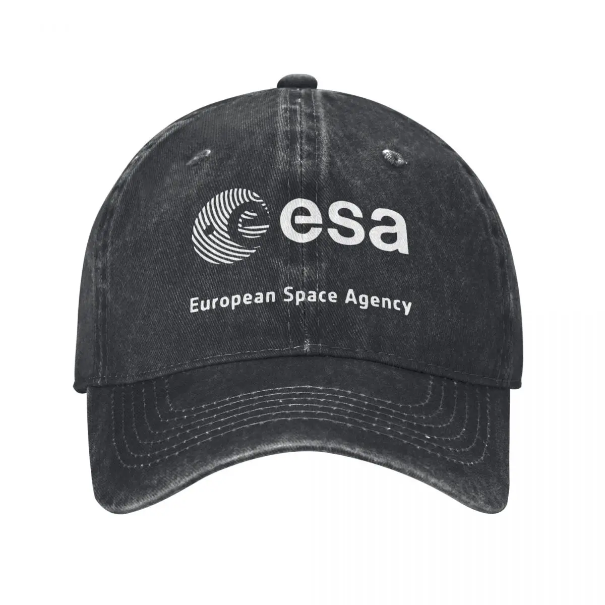 Vintage EESA European Space Agency Baseball Caps Unisex Distressed Denim Snapback Cap Esa Outdoor Activities Adjustable Hats Cap 2