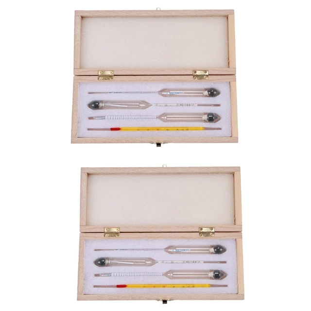 Alkoholmessgerät Alkoholmessgerät Alkoholdetektor Alkoholmessgerät  Alkoholtester Weinhydrometer Bar Set mit Thermometer