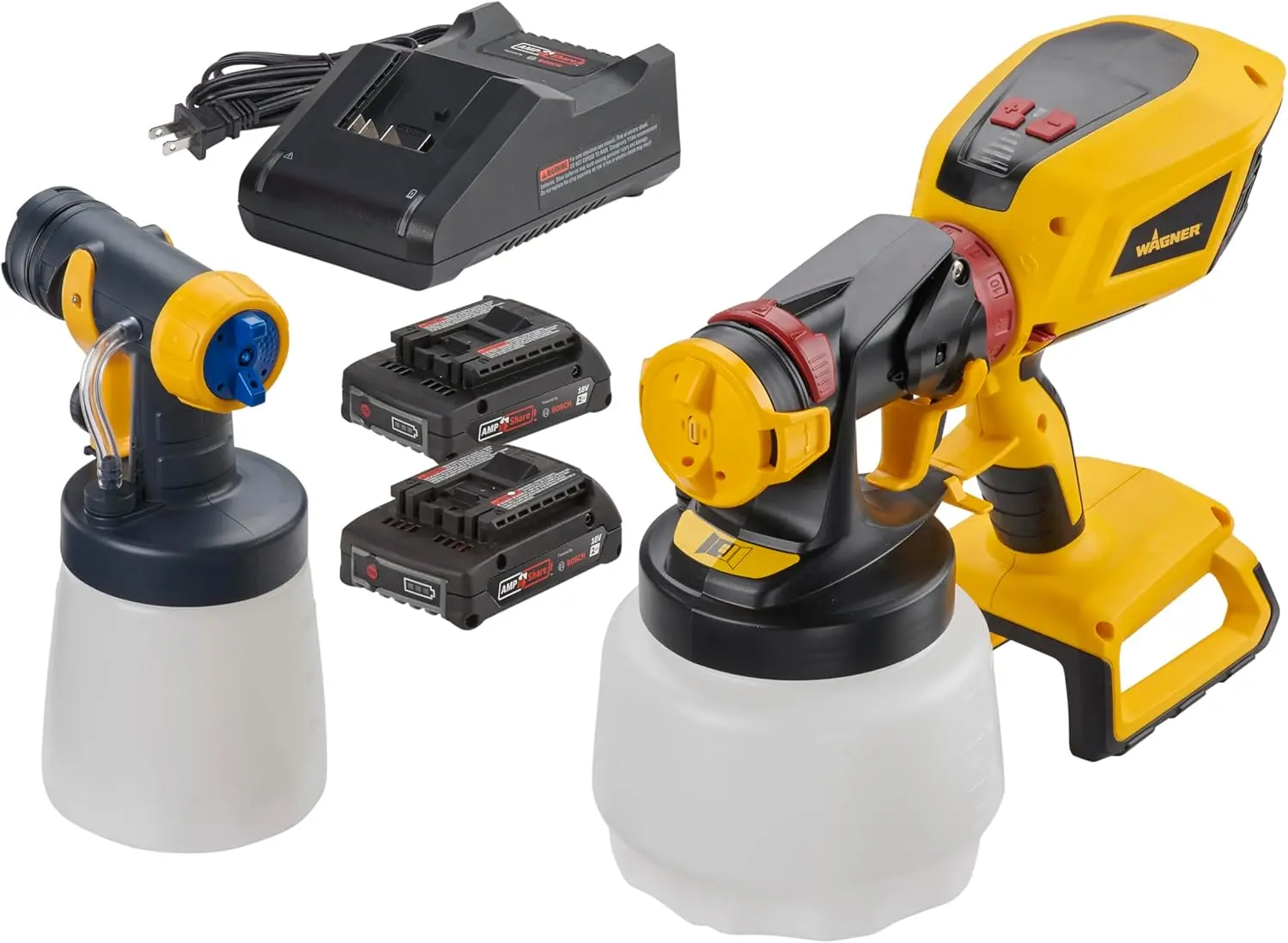 Cordless Handheld HVLP Paint Sprayer, Sprays Most Latex, Includes Two Nozzles