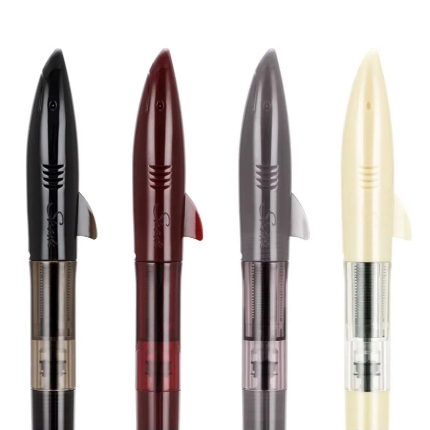 Jinhao Shark Fountain Pen Transparent Color Barrel Stainless Fine Nib for Writing Office School F7522 4