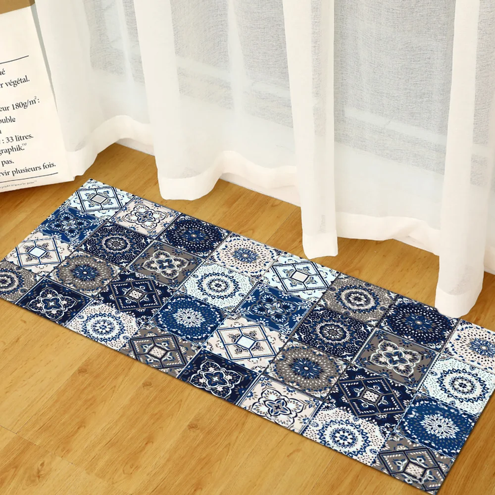 Bohemian Carpet Antislip Water Absorbing Carpet Bohemia Style Water Absorption Area Rug for Kitchen Livingroom Bathroom Door Mat floor mat