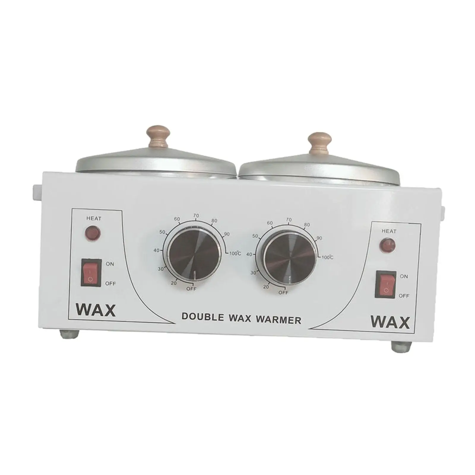 Double Wax Pot Kit Adjustable Temperature Wax Pot Portable Heater Machine for Beginner Hair Removal Women Men Home Salon