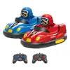 Children Bumper Car Toy Remote Control Bumper Car Toy Set for Parent-child Play Light Music Features 2 Players for Toddlers 5