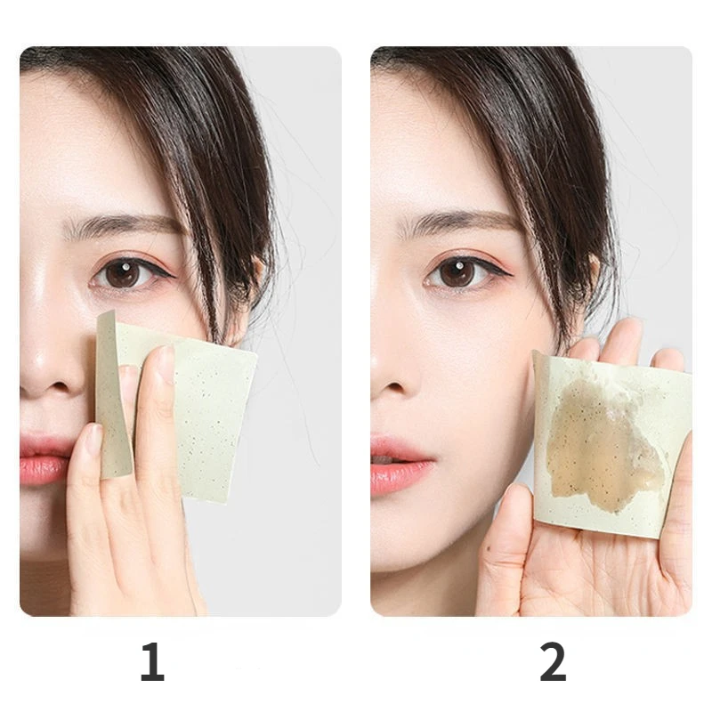 Description Picture 5 of item100/300pcs Facial Oil Blotting Sheets Face Makeup Paper Absorbent Women Face Control Paper Oil Cleansing Cosmetic Beauty Tools