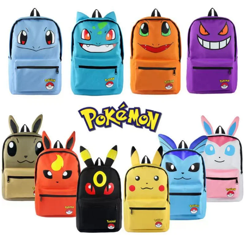 

Pokemon Explosion Eevee Family Series Kindergarten Primary School Students School Season Cartoon Cute Backpack School Bag Gift