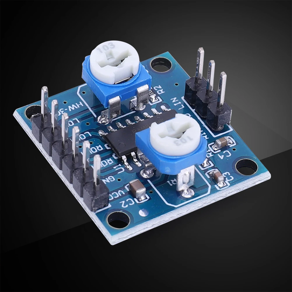 Audio Amplifier Board Audio Speaker PAM8406 Digital Amplifier Board with Volume Potentiometer 2x5W Stereo Audio Module Dual Channel 2.5-5V for Electronic Devices