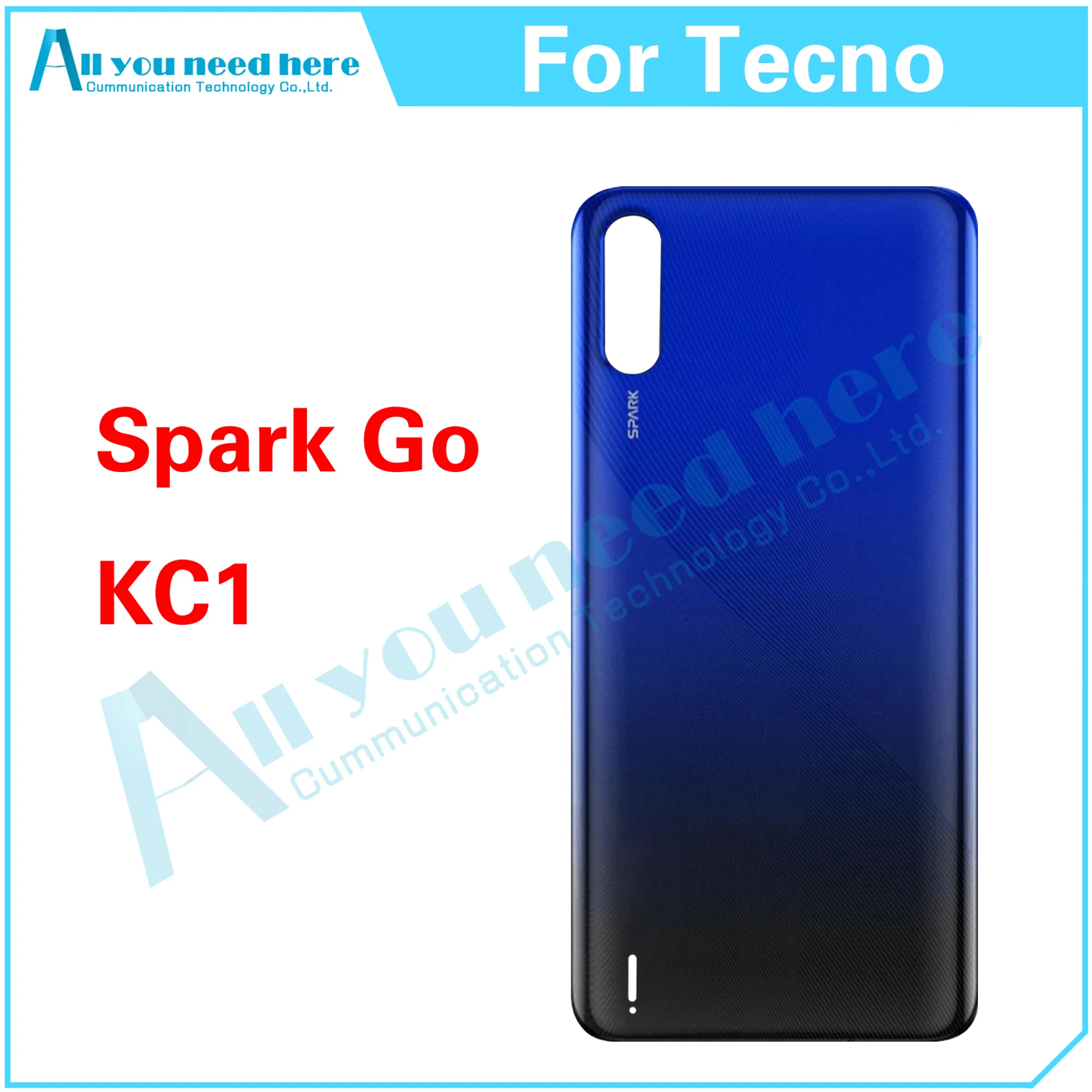 

10 шт. для Tecno Spark GO KC1 задняя зеркальная аккумуляторная задняя крышка