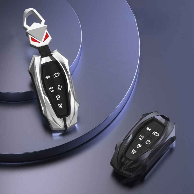 Custodia per chiave auto in lega di zinco per Toyota Sienna 2011-2020 Key Tacoma Smart Keyless Remote Keychain Protector 6 Button Key Bags - Se96075c7f4c34d908073c545b021a4faM