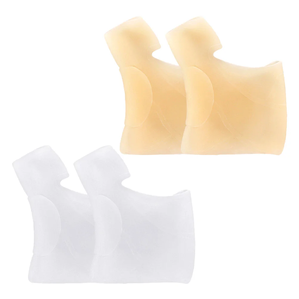 2 Pairs Split Toe Orthosis Corrector Cushions Gasket Seperators Silica Gel Spacer Big Brace Spreaders