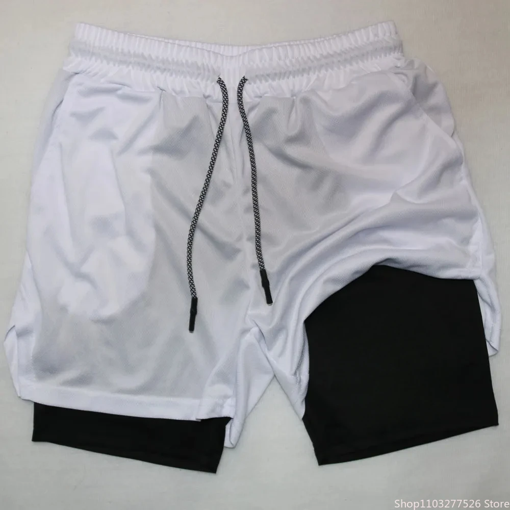 Men's Two-in-one Multifunctional Shorts Summer Quick-drying Casual Breathable Sports Pant Boxing Jiu-jitsu Training Shorts M-3XL 4