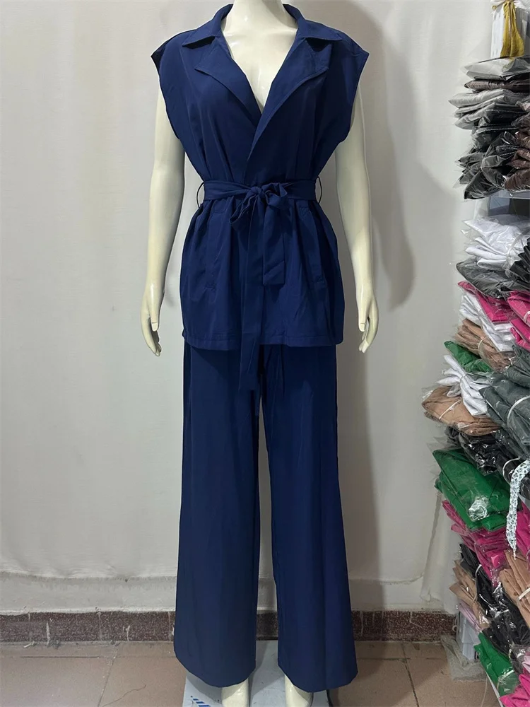 Wmstar Two Piece Set Women Casual Top Pants Sets New in Summer Clothes Outfits Office Lady Matching Sets Wholesale Dropshipping