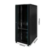 Black 19-Inch Data Center Enclosure 26U 600*600*1200 Wall-Mounted Server Rack Cabinet Glass 18U/32U Network Metal Rack Stock 5