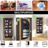 Hanging Shoe Organizer with 9 Pocket Hooks Wear Resistant The Door Shoe Hanger Door Hanging Storage Space Organizer Rack Closet 4