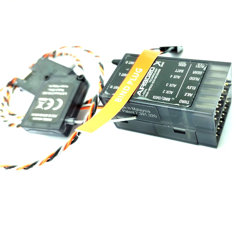 AR9020 9-Channel 9CH Receiver WITH 2 Satellite Antenna For DSMX/XPlus DSM2 2.4ghz dx8 dx9 Transmitter receiver antenna rc receiver