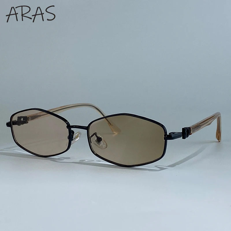 إطار صغير مضلع النظارات الشمسية النساء 2025 العلامة التجارية الفاخرة العصرية الشرير في الهواء الطلق UV400 نظارات شمسية للسيدات خمر نظارات ظلال