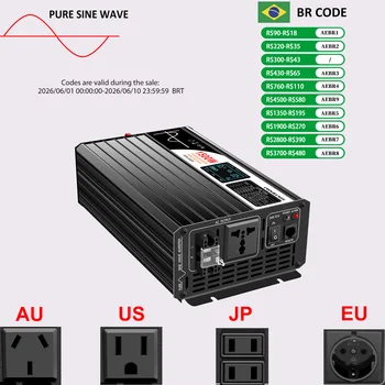Swipower 1500W inverter 12v 220v onda sinusoidale pura inverter di energia solare DC 24V 48V a AC 110V con telecomando