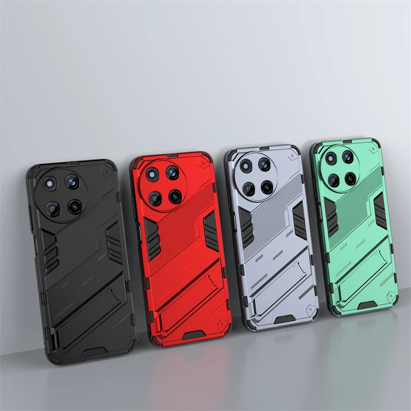 For Cover OPPO Realme 11 Case Realme 11 4G Global Capas Shockproof Bumper Kickstand Back Holder Cover Realme11 Realme 11 Fundas