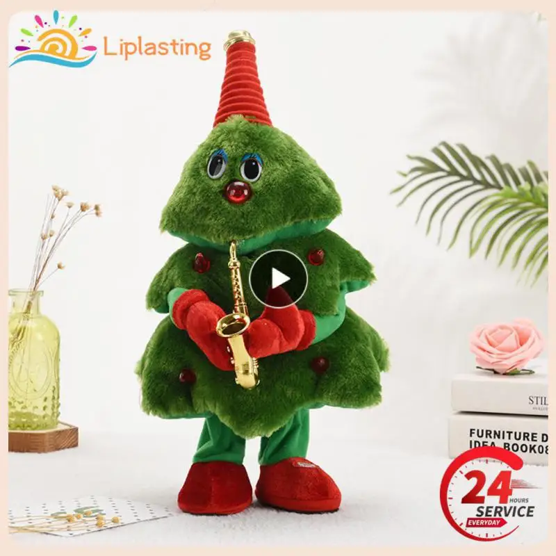 Plush Doll 44x17cm Dancing Singing Twisting Funny Electric Toy Elk Gifts For Kids Creative Christmas Decoration Snowman