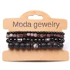 Conjunto de Pulsera de Labradorita Natural, Hematita Real, Limpieza de Energía